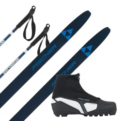 Zestaw biegowy damski Fischer Apollo 2026 + Buty Fischer XC Touring WS 2026 + Kije Salomon Escape Alu