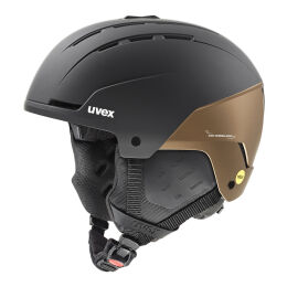 Kask narciarski Uvex Stance Mips Black Brown Mat 2025