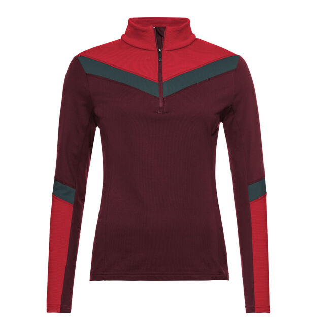 Bluza damska Head Luna Midlayer HZ Burgundy Green Red (druga warstwa)