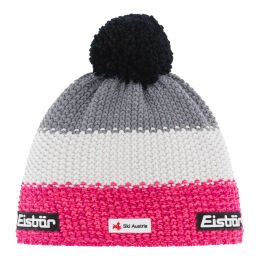 Czapka narciarska Eisbar Star Pompon SKA Pink White Grey 2025