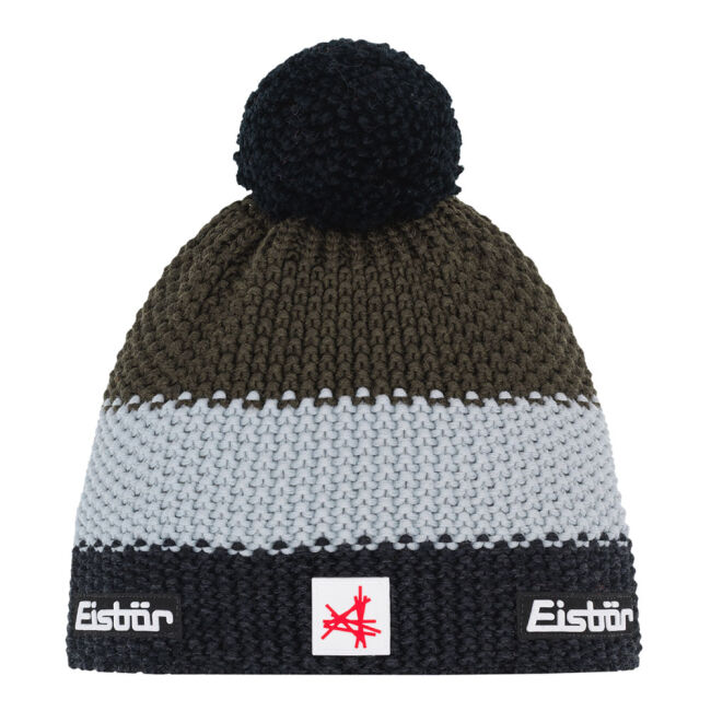 Czapka dziecięca Eisbar Star Pompon SA Kids Black Grey Outdoor Green 2026