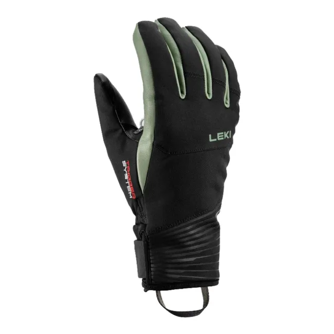Rękawice narciarskie damskie Leki Sparrow 3D Women Black Dusty Green 2026