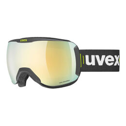 Gogle narciarskie Uvex Downhill 2100 CV Black Mat Mirror Gold OTG 2023