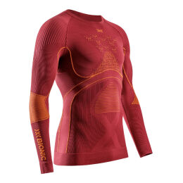 Bluza męska termoaktywna termiczna X- Bionic Energy Accumulator 4.0 Shirt LG LS Dune Red Orange 2025