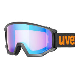 Gogle narciarskie Uvex Athletic CV Black Matt Mirror Mirror Blue S2 OTG 2024
