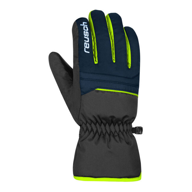 Rękawice narciarskie dziecięce Reusch Alan Junior Black Navy Neon Green 2024