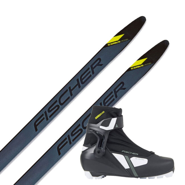 Zestaw biegowy damski Fischer Superlite Crown 2024 + Buty Fischer XC Control WS 2025