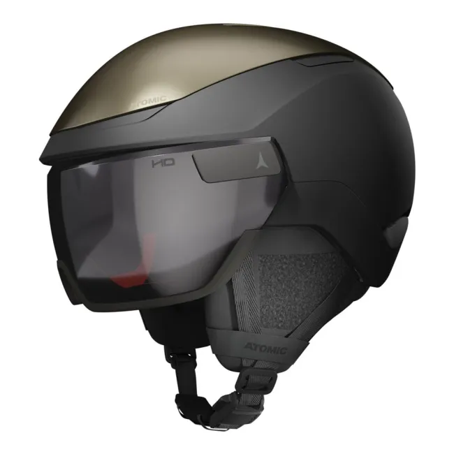 Kask narciarski Atomic Volant Visor Champagne Gold Metallic / Black HD S2-S3 2026