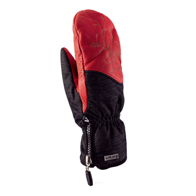 Rękawice narciarskie damskie Viking Salea Mitten Red - Outlet