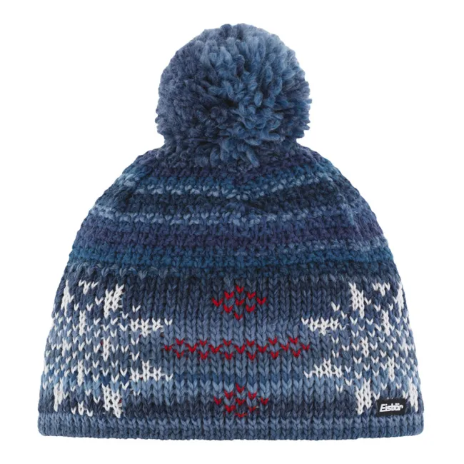 Czapka Eisbar Ike Pompon MU Blue Jeans White Red 2026