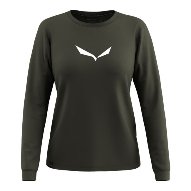 Koszulka techniczna damska Salewa Eagle Solidlogo Dry Long Sleeve Tee Dark Olive 2026