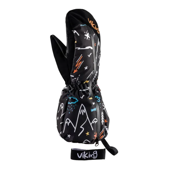 Rękawice narciarskie dziecięce Viking Snoppy Black 2026