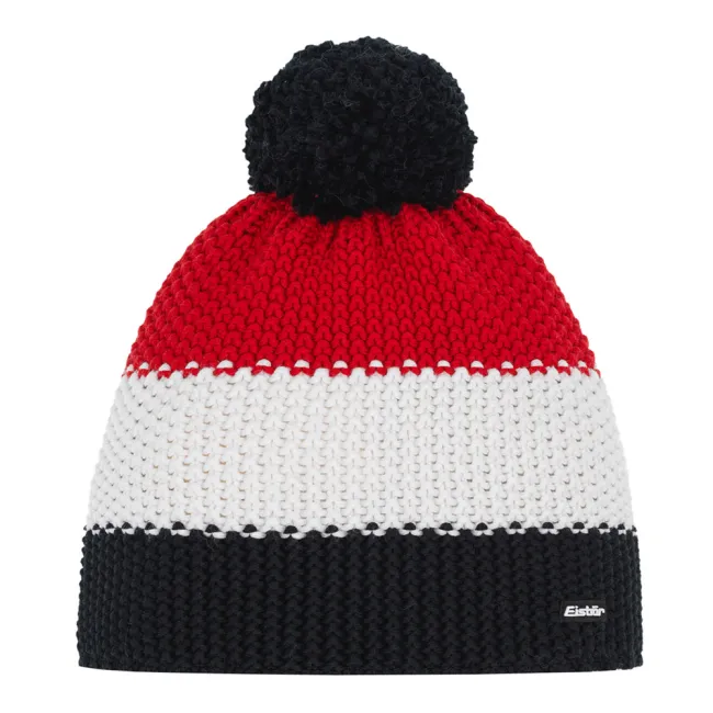 Czapka narciarska Eisbar Star Pompon Black White Red 2026