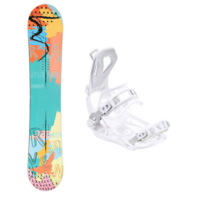 Zestaw Snowboardowy Damski Raven Anna + Raven FT360 White 2025