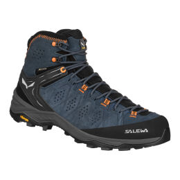 Buty Salewa Alp Trainer 2 Mid Gtx Dark Denim Fluo Orange 2025