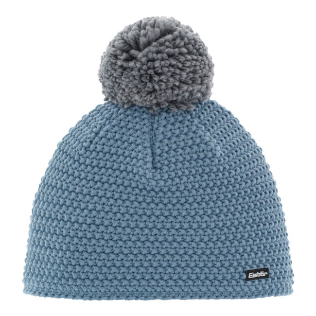 Czapka narciarska Eisbar Jamie Pompon Steel Blue Grey 2024