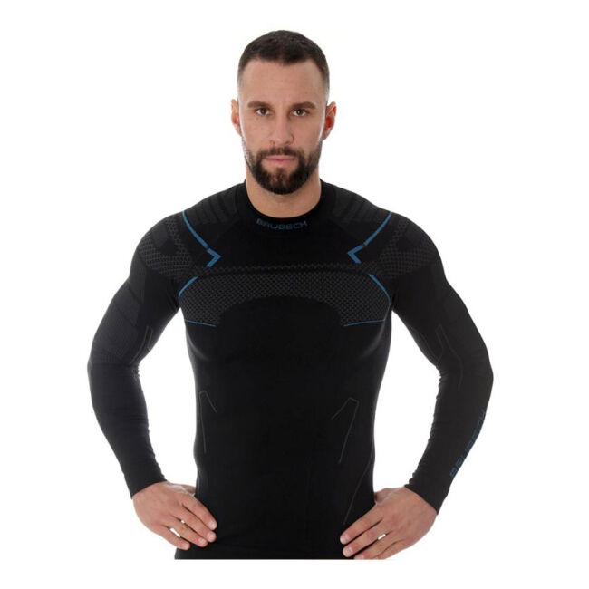 Bluza męska termoaktywna termiczna Brubeck Thermo Black Blue 2024