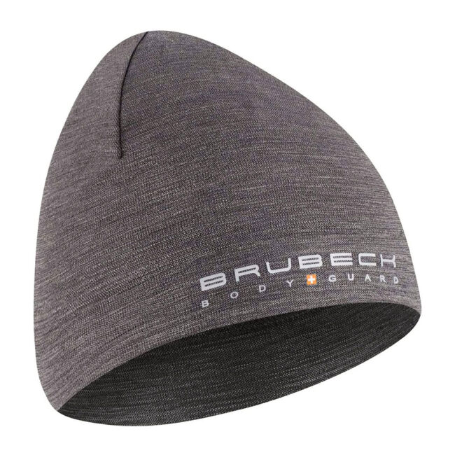 Czapka termoaktywna Brubeck Active Wool Hat z wełną merino Stalowy