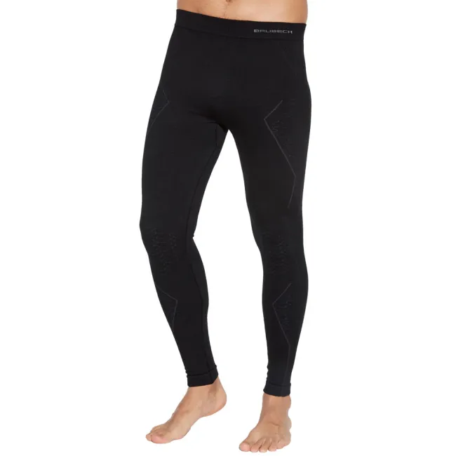 Spodnie kalesony męskie termoaktywne Brubeck Extreme Merino Black 2026