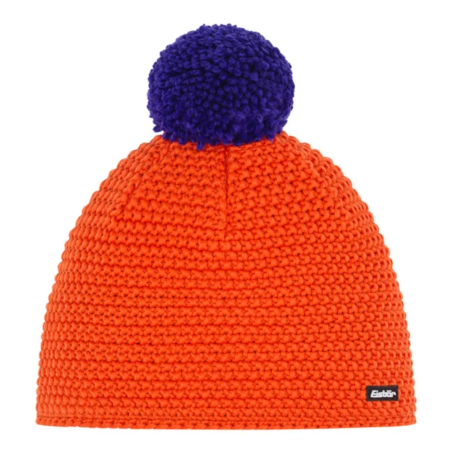 Czapka narciarska Eisbar Jamie Pompon Dark Orange Ultra Violet 2026