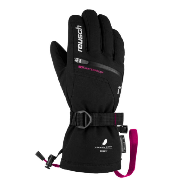 Rękawice narciarskie młodzieżowe Reusch Lando R-Tex XT Junior Black Pink 2025