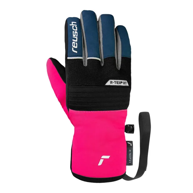 Rękawice narciarskie dziecięce Reusch Benji R-TEX XT Junior Black / Dress Blue / Pink Glo 2026