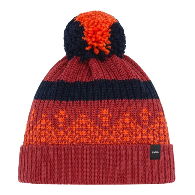Czapka narciarska Eisbar Norrak Pompon Crismon Sky Dark Orange 2026