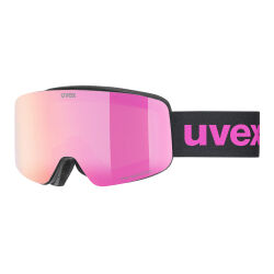 Gogle narciarskie dziecięce Uvex Pwdr Black Mat Mirror Pink OTG S2 2025